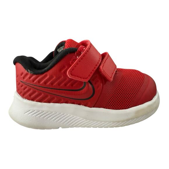 NIKE STAR SIZE 6C RUNNER KID'S SHOES Red AT1803-600 - Picture 3 of 8